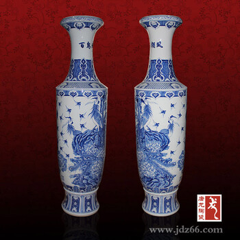 陶瓷大花瓶定做，景德镇陶瓷花瓶批发厂家，手绘大花瓶价格