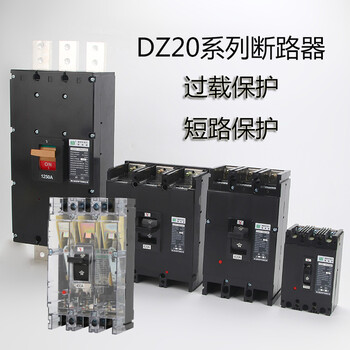 塑壳断路器DZ20Y-100A160A250A400A630A/3300三相空开保护器
