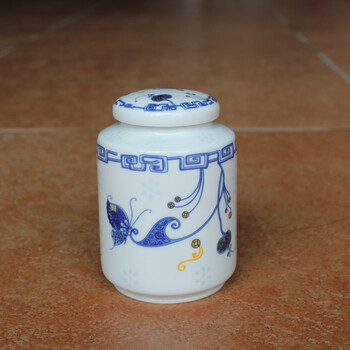 景德镇陶瓷密封罐子茶叶罐子定做加图加字