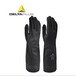 氯丁橡膠手套代爾塔201510防強酸手套,汽車噴涂防化手套，皮革處理化學防護手套