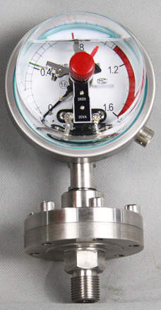 耐震电接点隔膜压力表，充油耐震电接点隔膜压力表型号规格