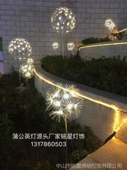 户外LED景观灯蒲公英灯芦苇灯铭星打造时尚魅力魔都