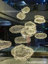 铭星灯饰手工编织铁丝网云朵灯奶茶店创意儿童房卧室装饰吊灯图片