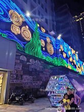 灯饰画中山铭星专业定制商场玻璃幕墙灯饰画工厂图片