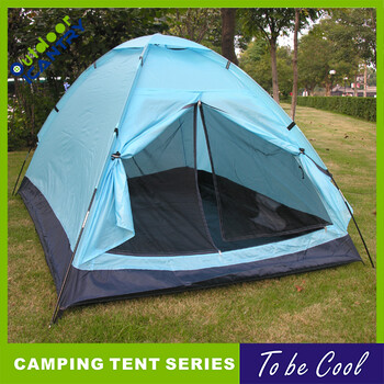 旷野户外帐篷3-4人全自动两室一厅加厚防雨野外帐篷
