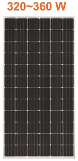 全国佳洁牌72片串320-360W单晶太阳能电池板图片2