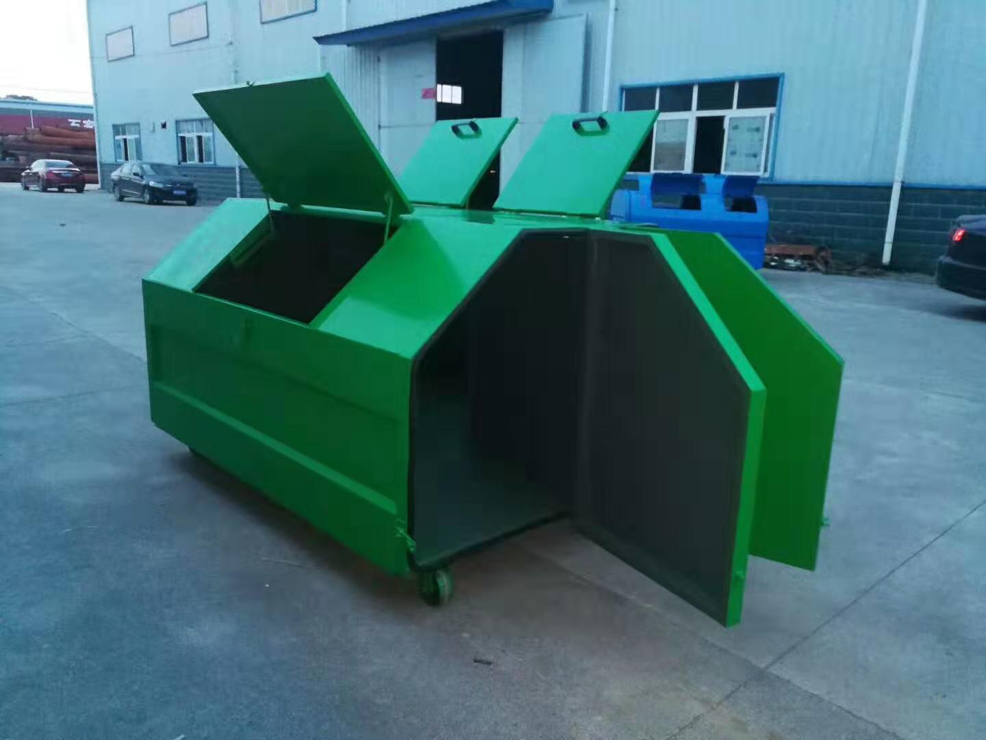 3吨碳钢分类垃圾箱销售点