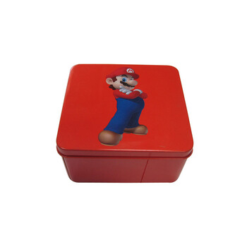 厂家方形红色大礼品铁盒环保材质工艺成熟