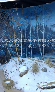 冬季雪景场景复原再现制作