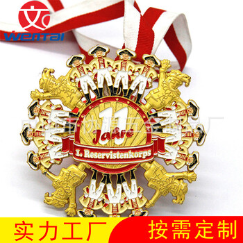 獎(jiǎng)牌訂做生產(chǎn)鋅合金獎(jiǎng)牌雙面立體logo獎(jiǎng)牌