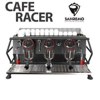 sanremoracer半自动咖啡机商用意式进口PID温控多锅炉系统