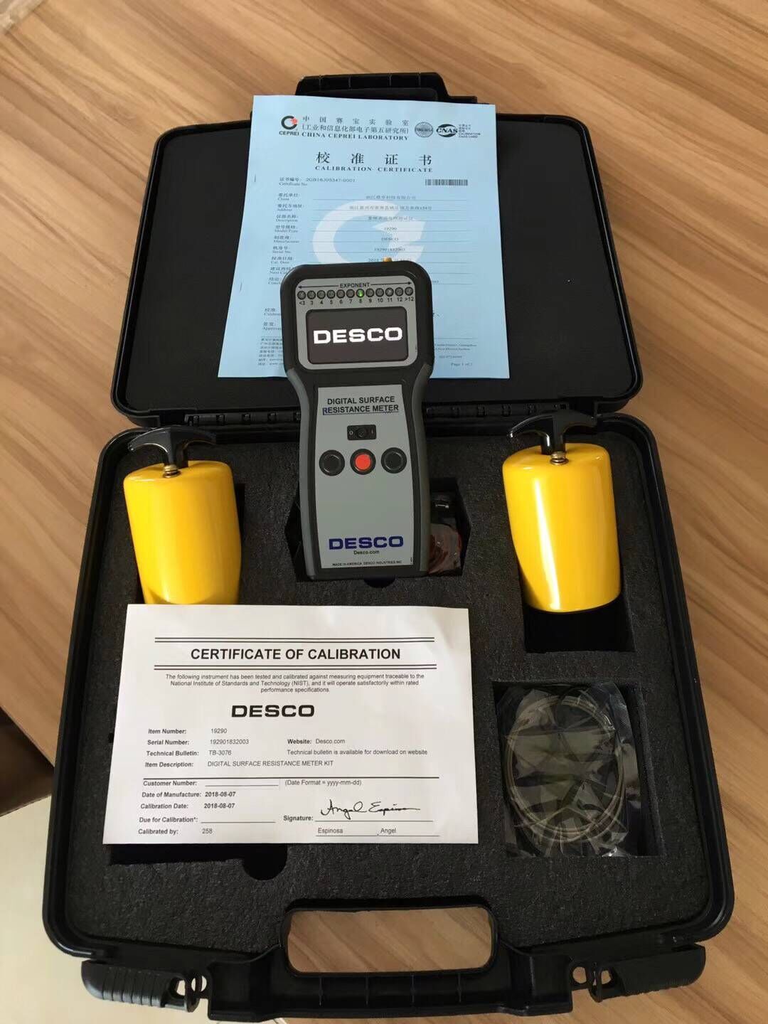 美国DESCO19290表面接地电阻测试仪产品规格参数