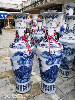 酒店開業(yè)禮品裝飾大花瓶訂制，酒店大堂門廳落地大花瓶