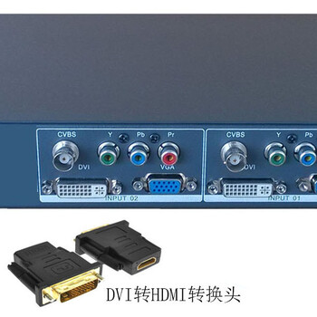 尼科NK-DVI5002CQ高清dvi/vga二画面分割器