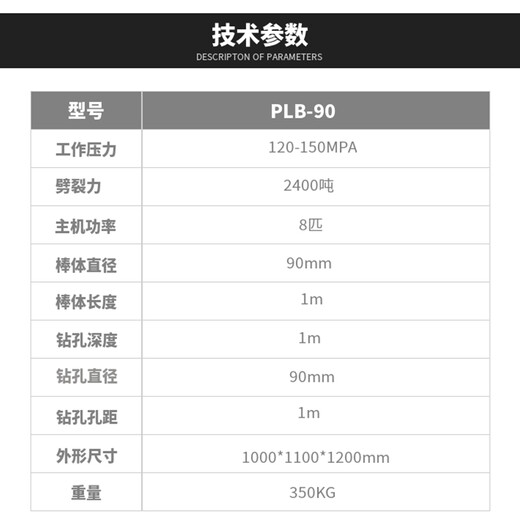 道路扩建有石头施工用劈裂机-河北沧州