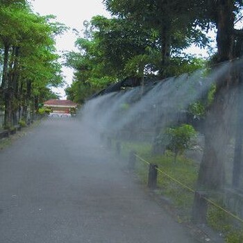 电子厂夏季降温加湿器效果图高压微雾工业加湿器批发降温