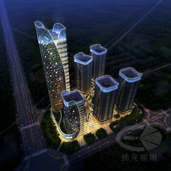 云南海源財(cái)富廣場(chǎng)夜景照明設(shè)計(jì)