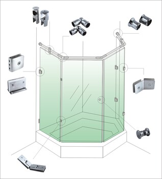 不锈钢淋浴房配件