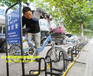 温州市区安装桂丰卡位式自行车停车架