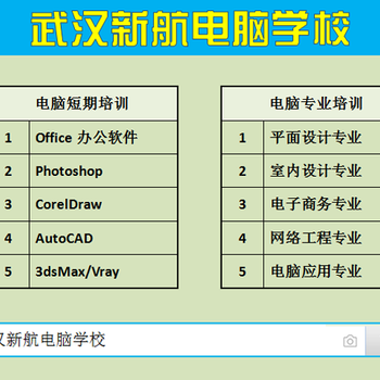 汉阳电脑培训课程