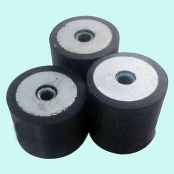 定制各种橡胶减震垫圆柱形橡胶机脚垫橡胶减震器防滑橡胶减震器
