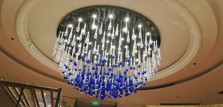 酒店大厅餐厅纯手工琉璃吊灯图片4