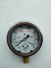供应10-400kg油压表/台湾IMT液压机械压力表防腐耐酸不锈钢耐震图片