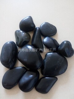 黑色鹅卵石批发价格，铺路用黑色鹅卵石多少一吨图片4