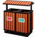 青岛木条户外分类垃圾桶价格