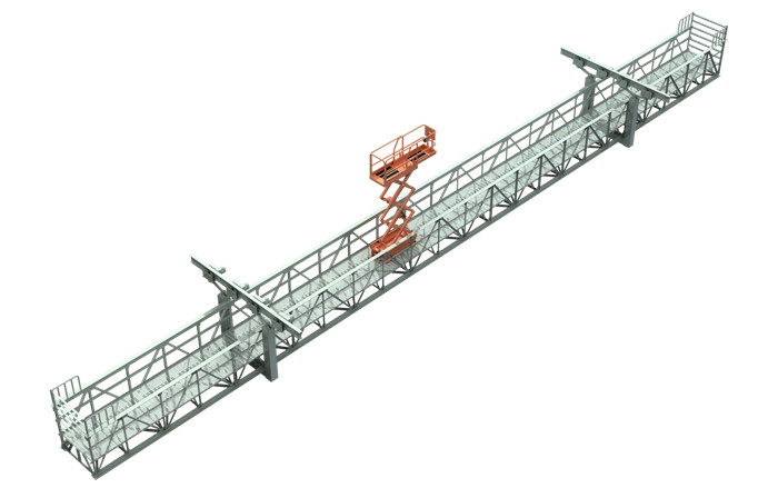 公路橋梁現(xiàn)澆護(hù)欄外側(cè)活動(dòng)檢修車