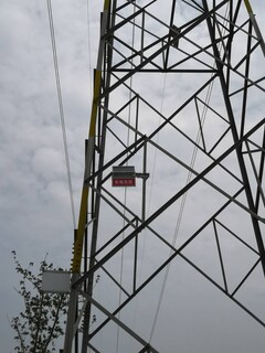 高压铁塔闪光型警示装置电力防触碰办法图片