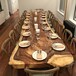美式简约客厅实木餐桌家用咖啡厅休闲长方形餐桌组合餐厅饭店桌子