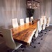 胡桃木实木大板办公会议桌椅老板实木洽谈桌公司职员多人家具