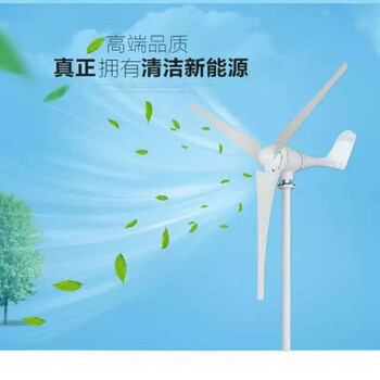 农场民宿供电用1KW/千瓦微型风力发电机组免维护胶体蓄电池