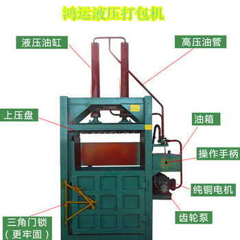 废品收购站打包机废纸箱废纸压缩打包机