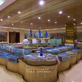 魚缸定做酒店海鮮池飯店海產(chǎn)品養(yǎng)殖缸定做