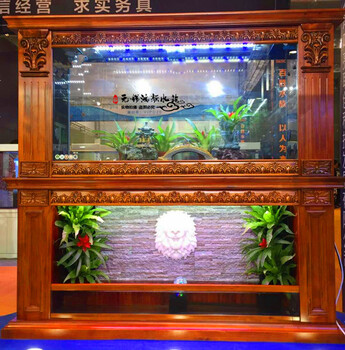 杭州鱼缸定制嵌入式鱼缸创意水族箱厂家
