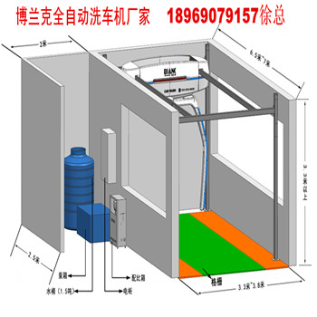 洗车机安装尺寸图安装一套全自动洗车机需要多少尺寸