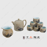 景德镇高档陶瓷茶具厂家直销手绘茶具图片