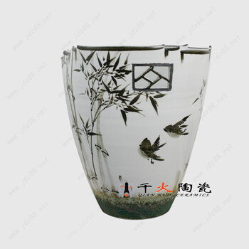 景德镇手绘陶瓷花瓶摆件厂家陶瓷花瓶批发价格