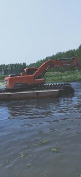 河道爛泥處理水上挖掘機(jī)租賃南寧附近