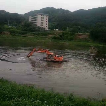 淤泥爛泥處理水上清淤挖掘機(jī)出租南寧附近