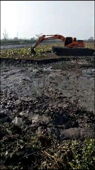 海拉爾附近清淤方案水陸挖掘機出租推廣