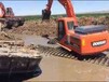 衢州柯城附近水陆挖机出租沼泽地施工服务