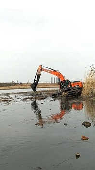 咸寧咸安周邊水陸挖機(jī)出租湖泊清淤