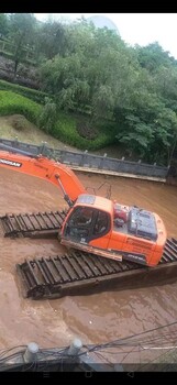 深圳新區(qū)水陸挖機(jī)出租水上灘涂清淤