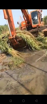 宜都附近水陆挖机出租水上捞草水葫芦清理