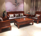 至美沙发6件套缅甸花梨木沙发小户型红木沙发