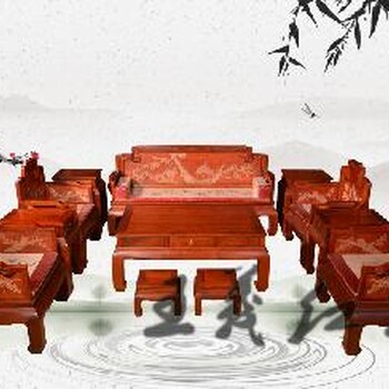 紅木沙發(fā)家具實木板面紅木沙發(fā)家具松鶴延年款式