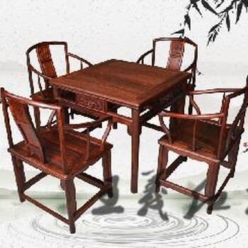 大红酸枝茶桌家具镂空雕刻工艺红木大师王义的故事